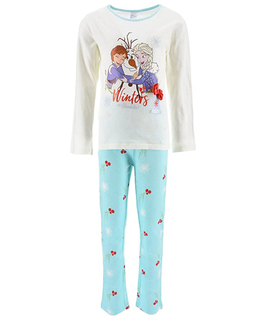 Disney Frozen Kids Nightwear Pyjama Set White / 3-4 Years