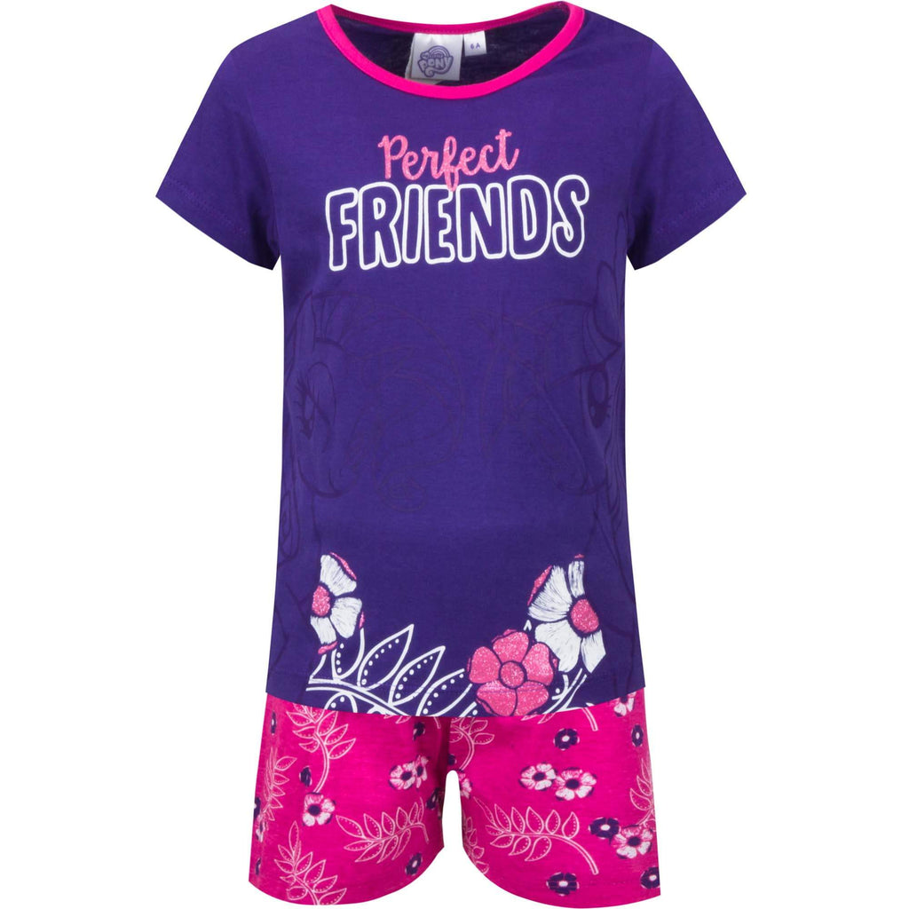 My Little Pony Girls Pyjama Set Cotton With Glitter - Super Heroes Warehouse