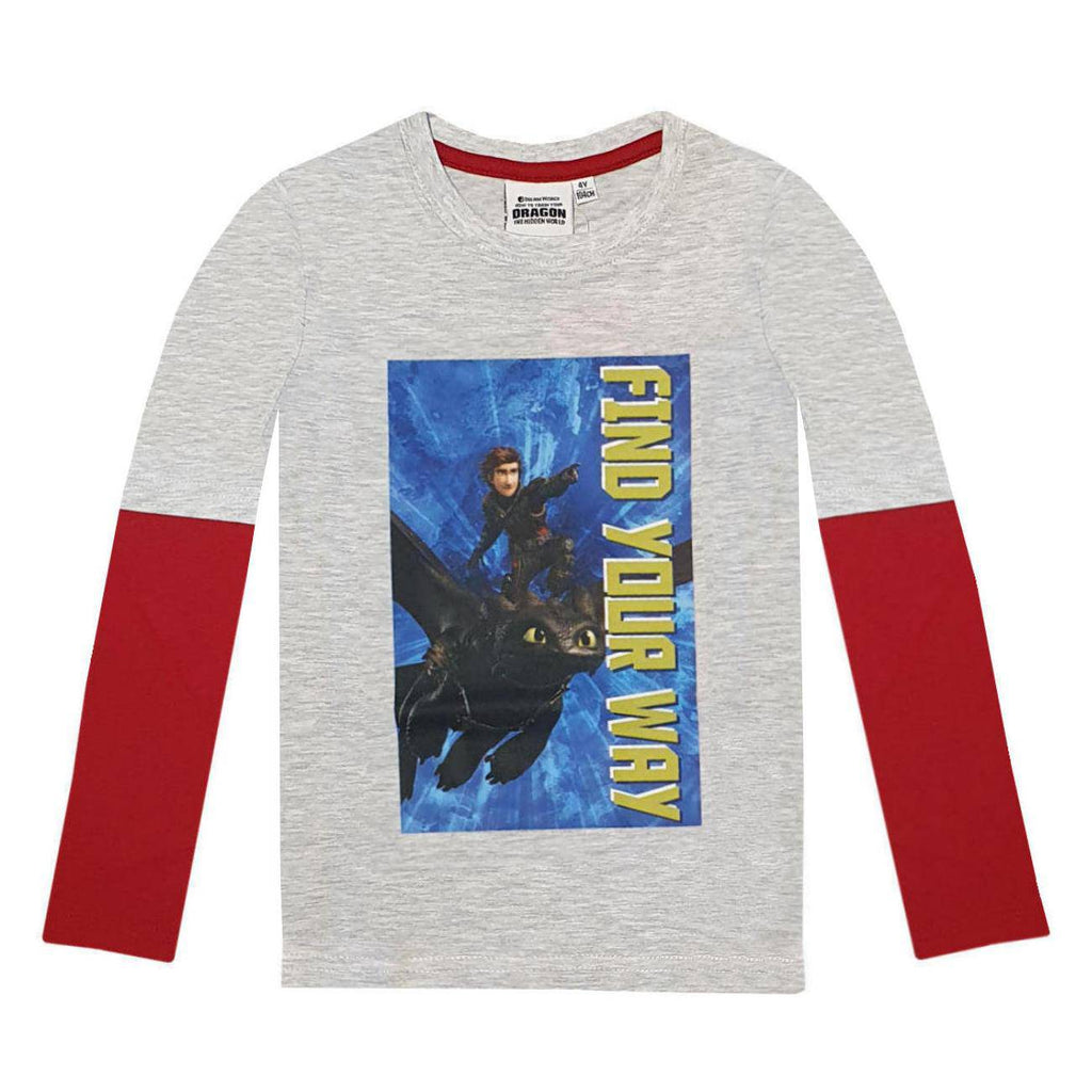 Dragons Boys (3-10) T-Shirt Long Sleeve - Find Your Way - Super Heroes Warehouse