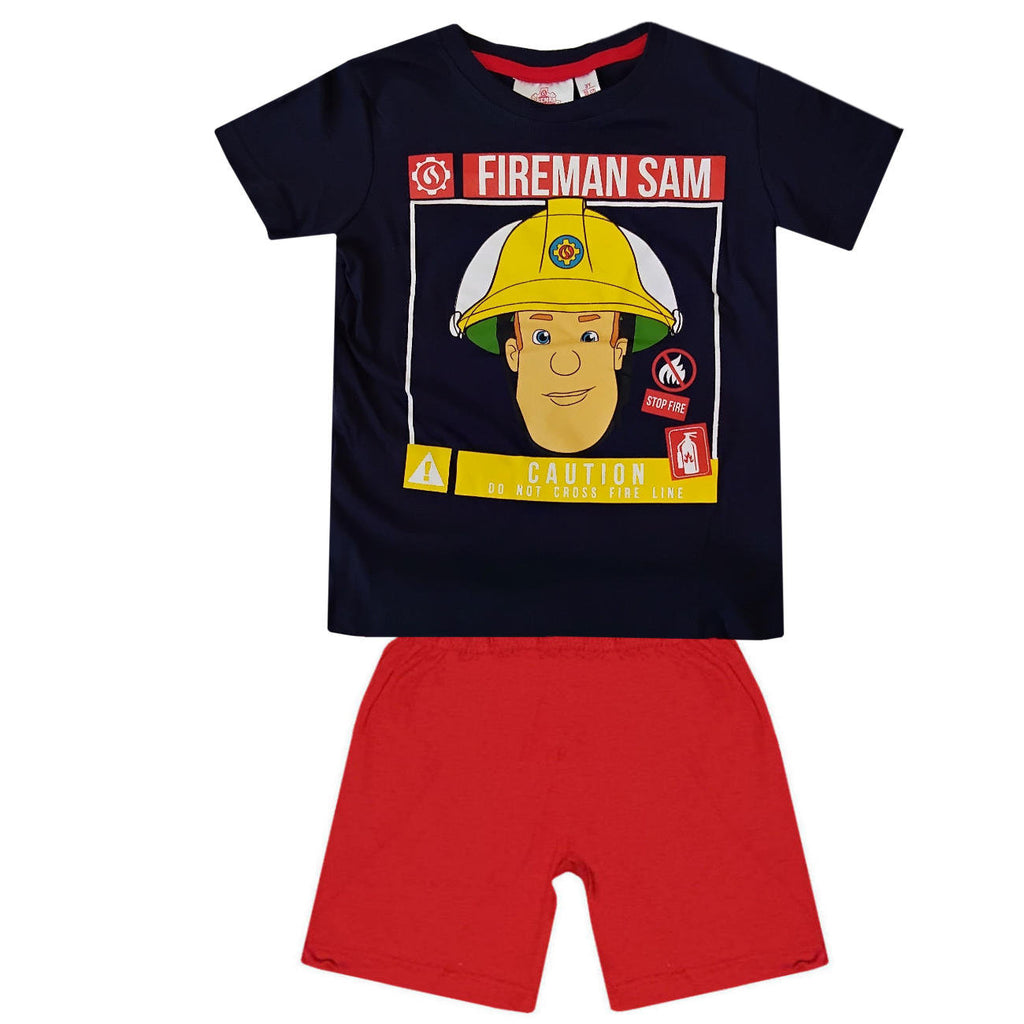 Fireman Sam Kids Pyjama Short Set - Super Heroes Warehouse