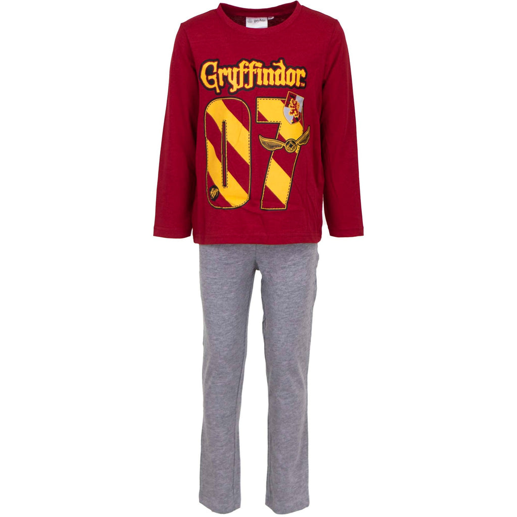 Harry Potter Kids 7-12y Pyjama Long Set - Gryffindor - Super Heroes Warehouse