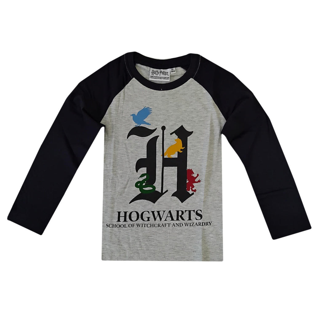 Harry Potter Kids 5-12Y T-Shirt Long Sleeve Hogwarts - Super Heroes Warehouse