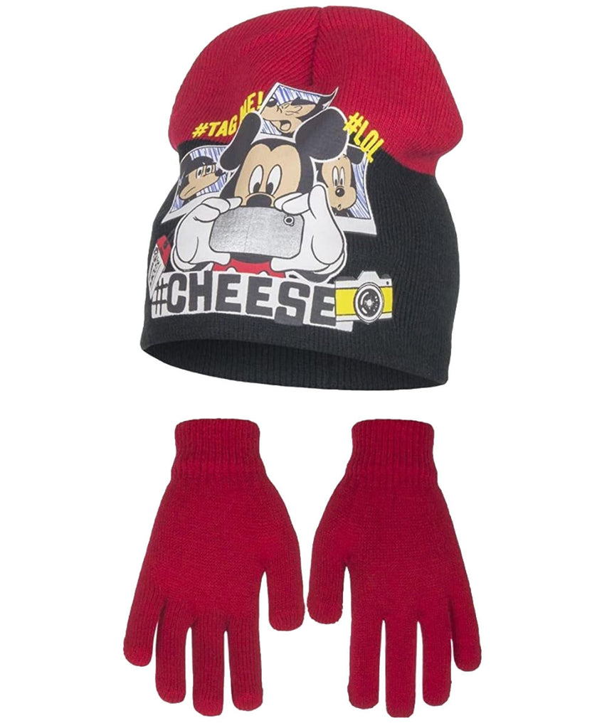 Disney Mickey Kids Hat & Gloves Winter Set - Super Heroes Warehouse