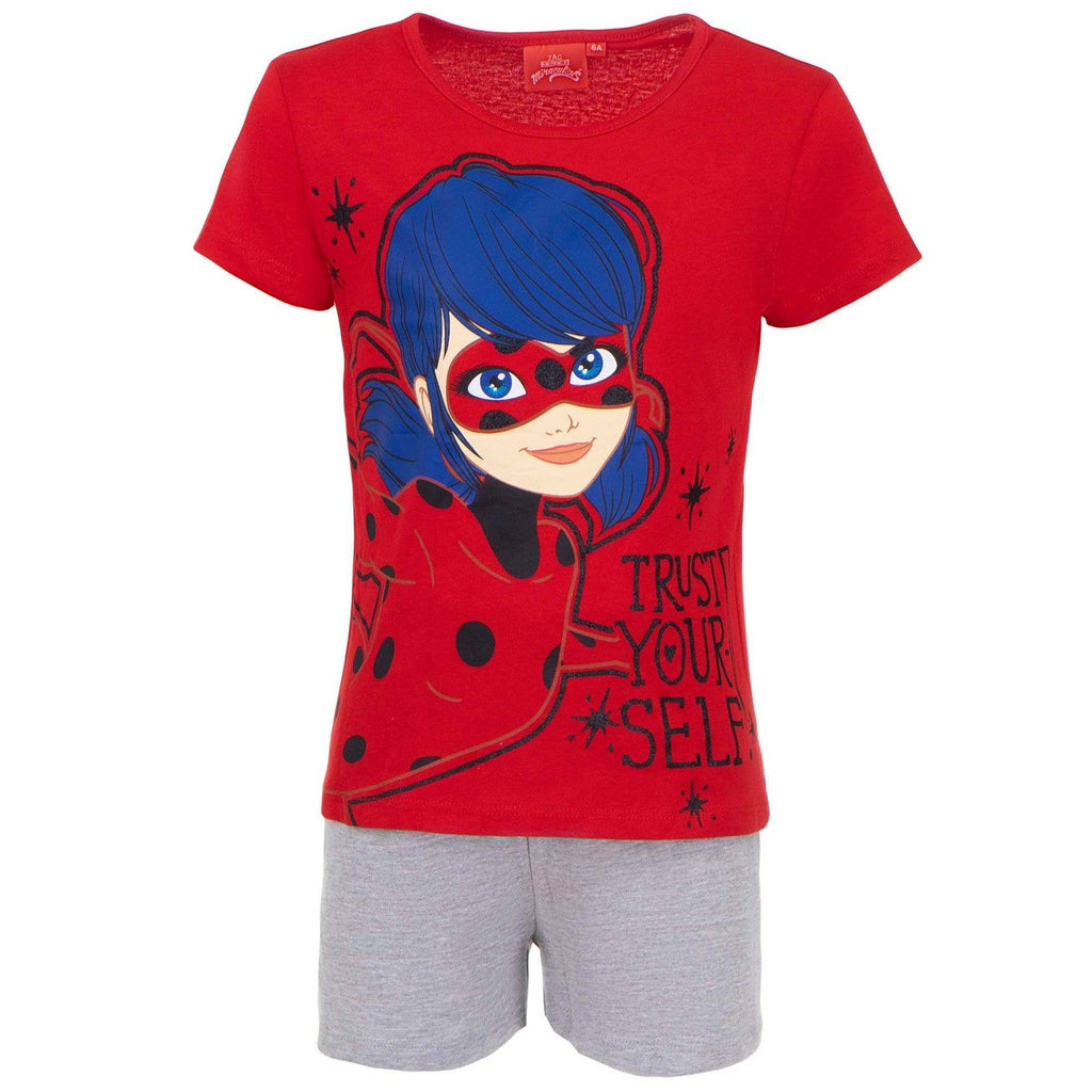 Miraculous Ladybug Kids 3-8Y Short Pyjama Set Nightwear - Super Heroes Warehouse