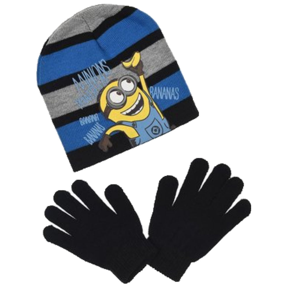 Minions Kids Hat & Gloves Winter Set - Super Heroes Warehouse