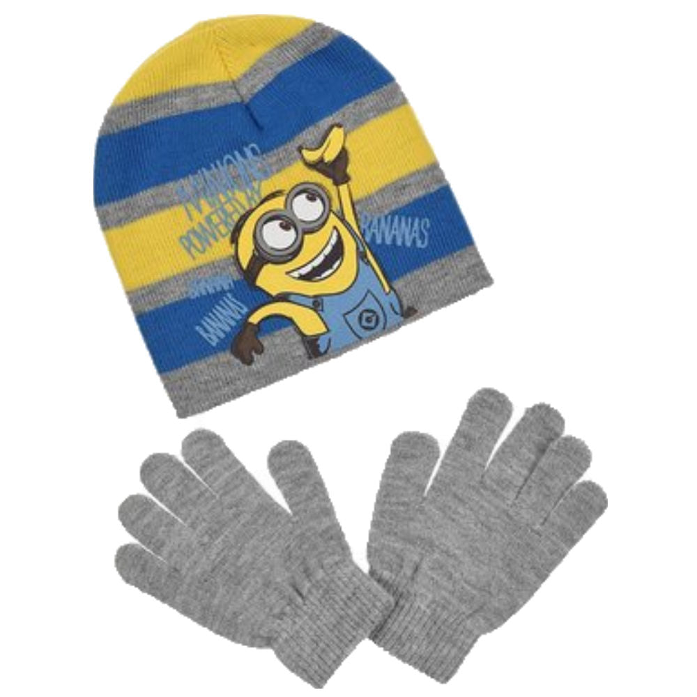Minions Kids Hat & Gloves Winter Set - Super Heroes Warehouse