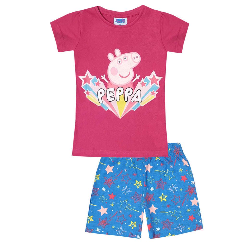 Peppa Pig Kids Pyjama Short Set - Super Heroes Warehouse