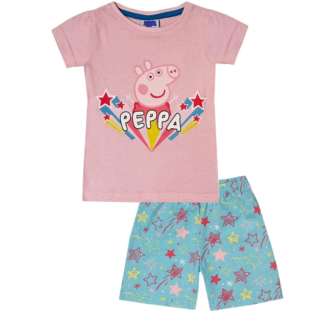 Peppa Pig Kids Pyjama Short Set - Super Heroes Warehouse