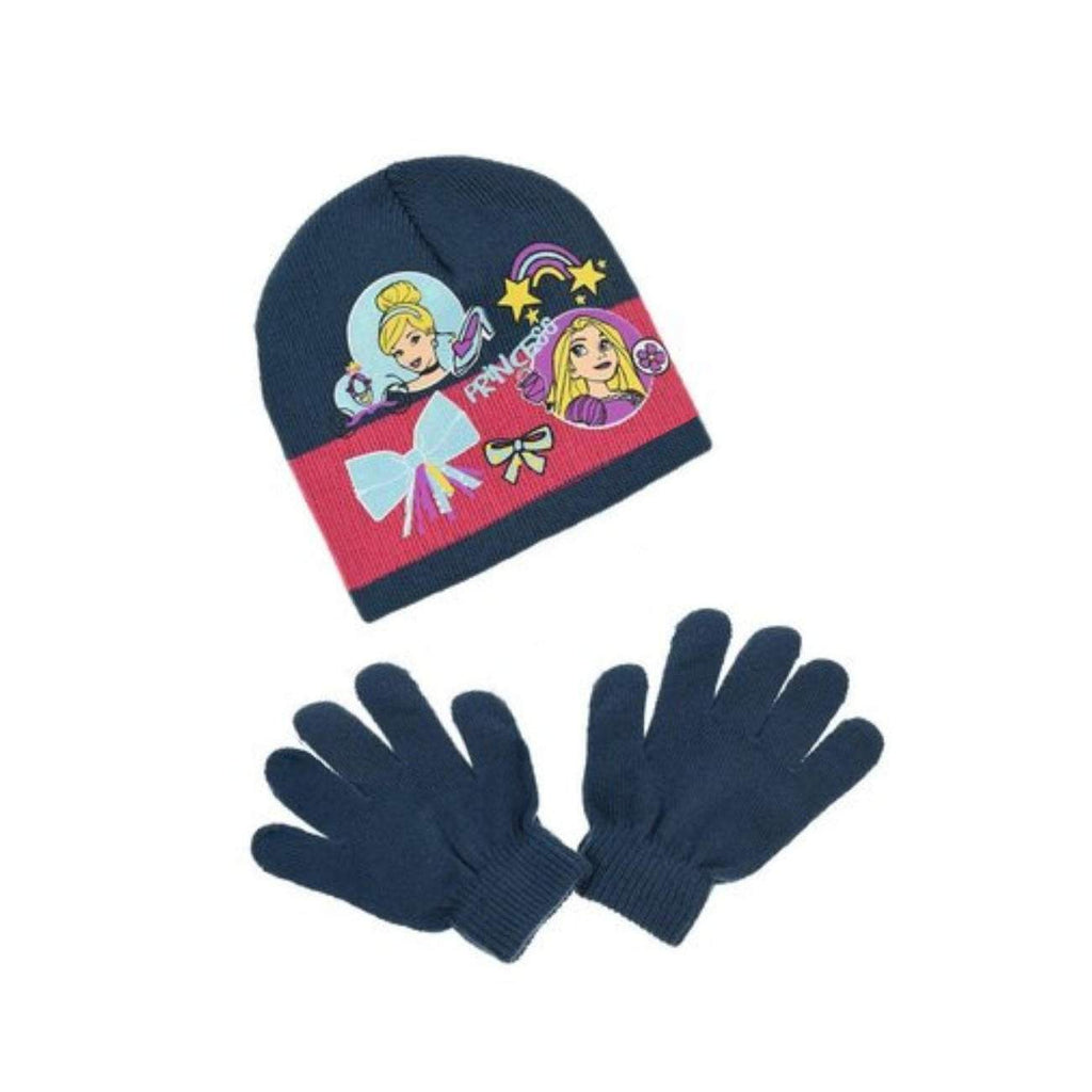 Disney Princess Girls Hat and Gloves Set - Super Heroes Warehouse