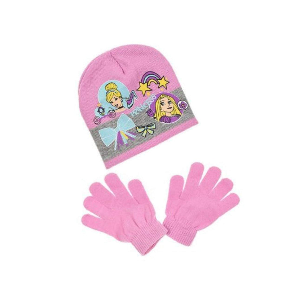 Disney Princess Girls Hat and Gloves Set - Super Heroes Warehouse