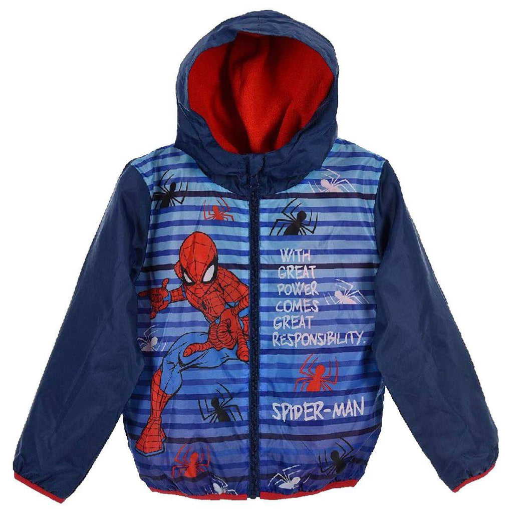 Spiderman Kids Hoodie Wind-Rain Jacket - Super Heroes Warehouse