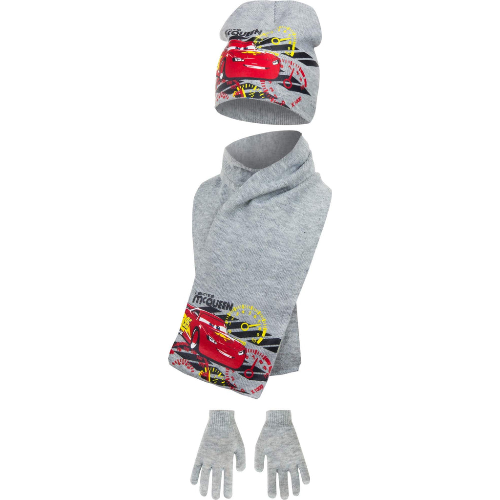 Disney Cars Boys Hat Scarf and Gloves Set - Super Heroes Warehouse