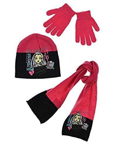 Monster High Girls Hat Scarf and Gloves Set - Super Heroes Warehouse