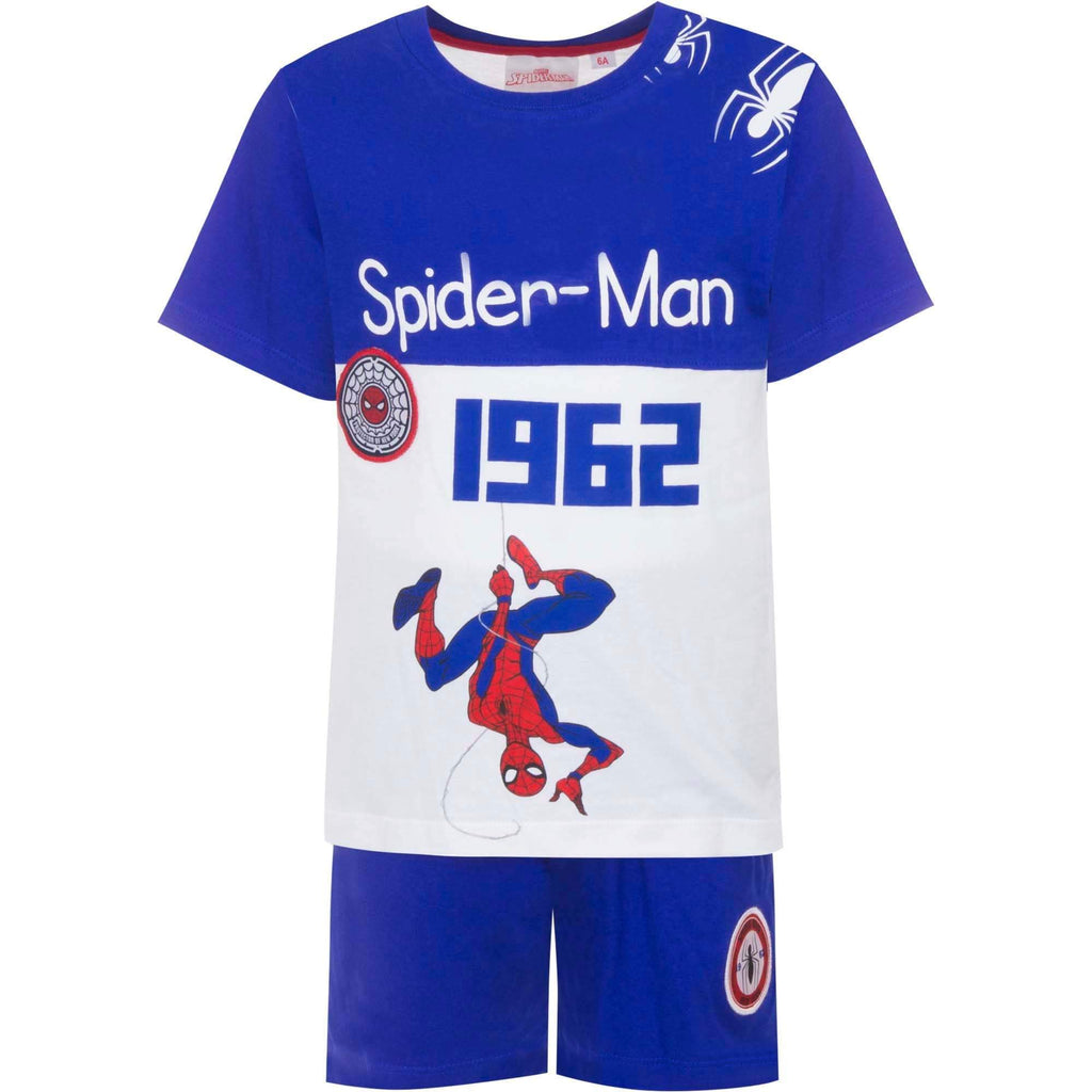 Spiderman Boys Pyjama Set Short Sleeve - Super Heroes Warehouse