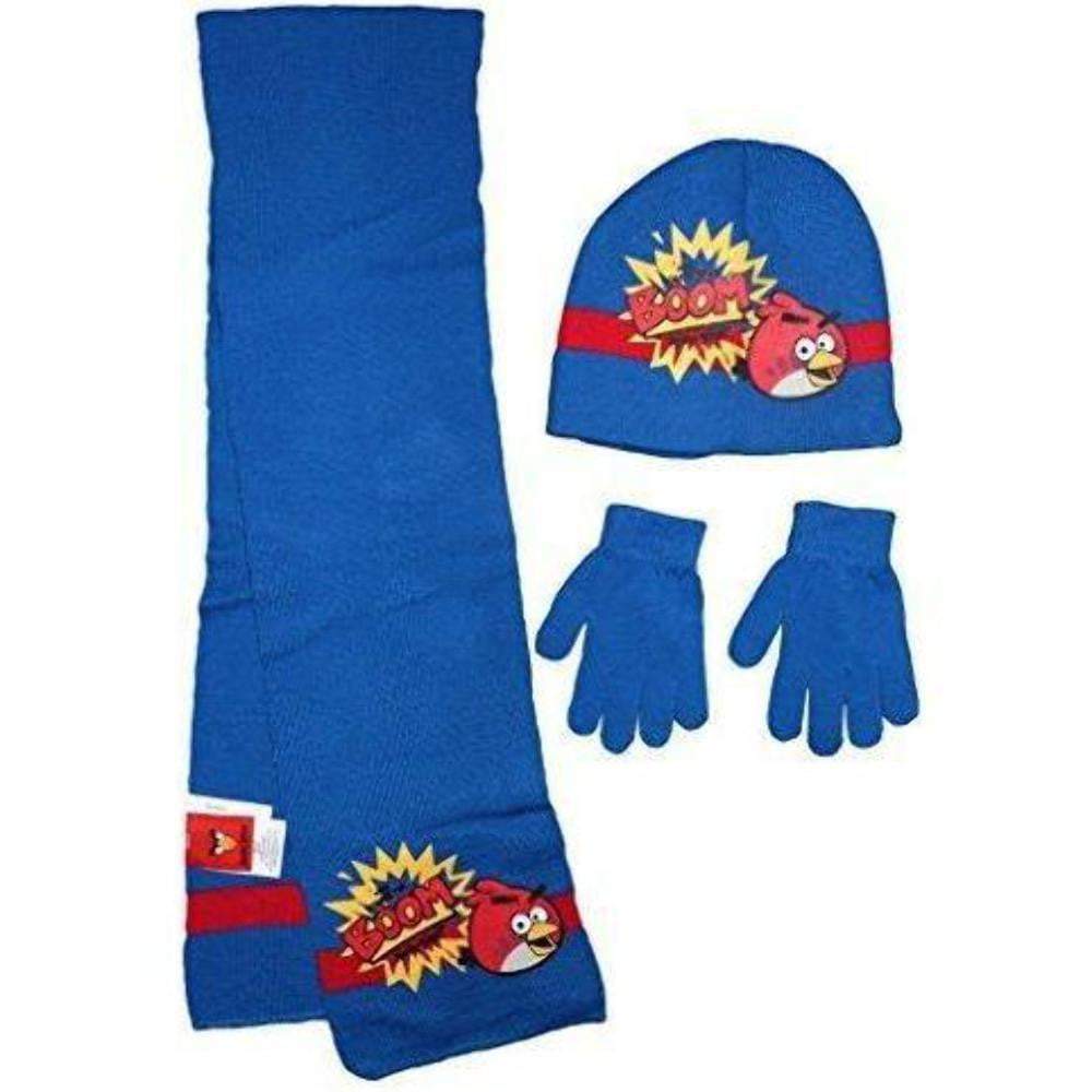 Angry Birds Boys Hat Scarf and Gloves - Super Heroes Warehouse