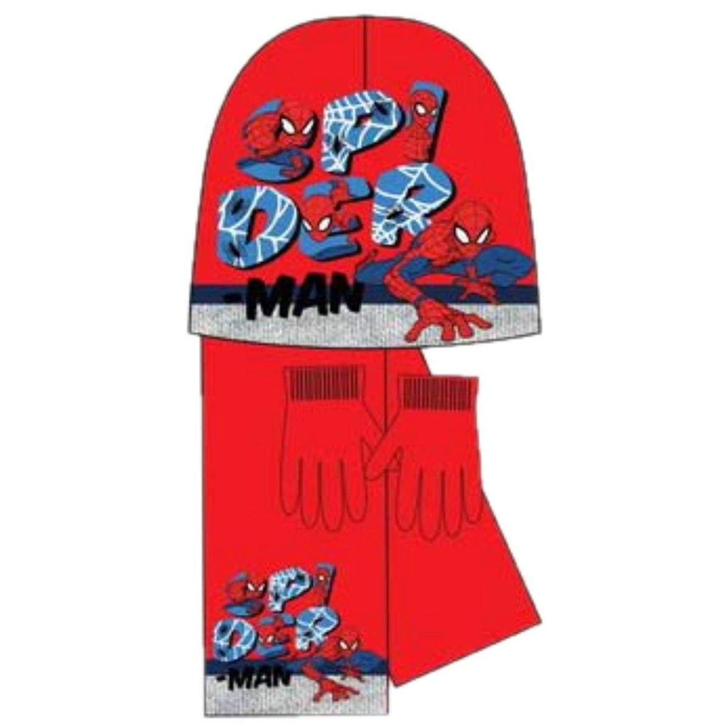 Marvel Spiderman Hat Scarf and Gloves Winter Set - Super Heroes Warehouse